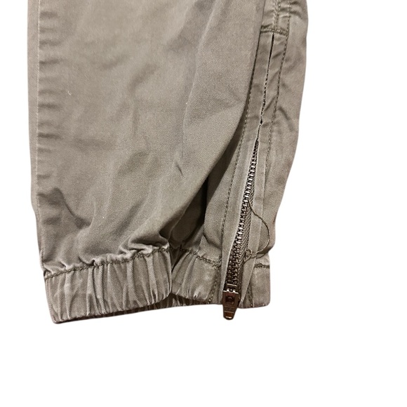 Ralph Lauren Olive Cargo Joggers Cotton Utility Chic Zipper Detail, sz XS - Picture 4 of 7